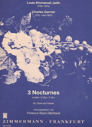 3 nocturnes von L.-E. Jadin und Charles Garnier fr Oboe und Klavier