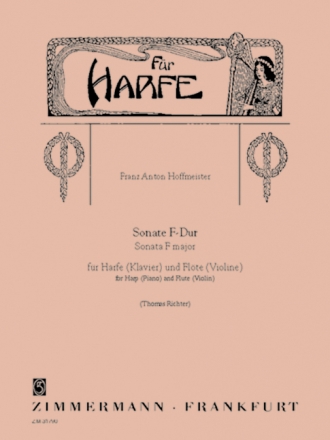 SONATE F-DUR FUER HARFE (KLAVIER) UND FLOETE (VIOLINE)   STIMMEN RICHTER, THOMAS, ED