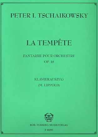 La tempte op.18 Fantasie fr Orchester Klavierauszug