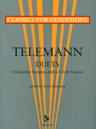 6 Canonic Sonatas and a Circle - Canon for 2 saxophones score