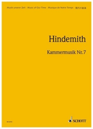 Kammermusik Nr.7 op.42,6 fr Orgel und Orchester Studienpartitur