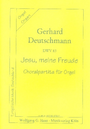 Jesu meine Freude DWV83 Choralpartita fr Orgel