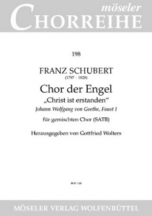 Chor der Engel aus Goethes 'Faust 1' fr gem Chor a cappella Partitur