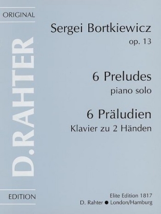 6 Prludien op.13 fr Klavier