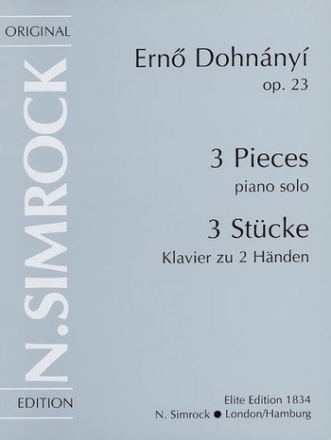 3 Stcke op.23 fr Klavier