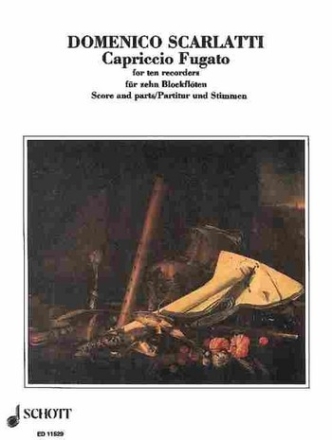 Capriccio fugato fr 10 Blockflten Partitur und Stimmen