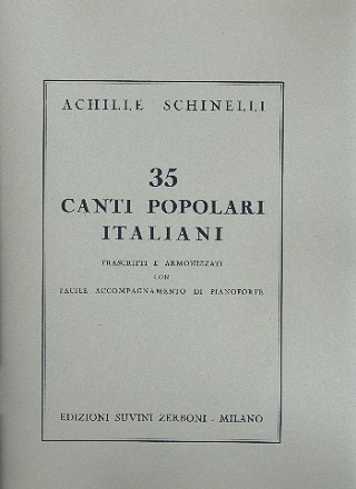 35 Canti popolari italiani per voce e pianoforte