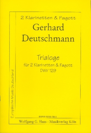 Trialoge DWV129 fr Fagott und 2 Klarinetten Partitur und Stimmen