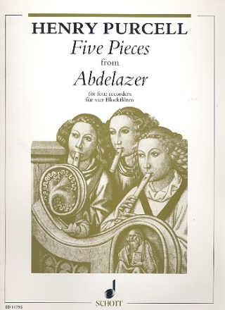 5 Pieces from Abdelazar for 4 recorders (SATB) score