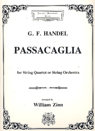 Passacaglia for string quartet or string orchestra score and 5 parts (1-1-1-1-1)