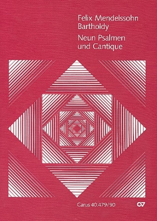 9 Psalmen und Cantique fr gem Chor a cappella Partitur