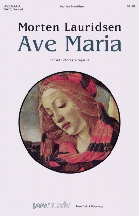 Ave Maria for mixed chorus  a cappella  score