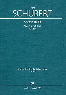 Messe Es-Dur D950 fr Soli, Chor und Orchester Studienpartitur