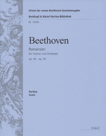 Romanzen F-Dur op.40 und G-Dur op.50 fr Violine und Orchester Partitur