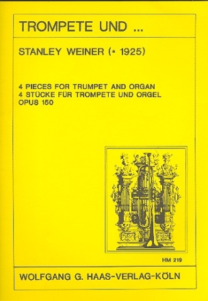 4 Pieces op.150 for trumpet and organ (piano)