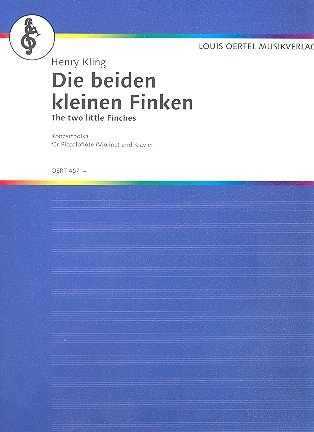 Die beiden kleinen Finken fr 2 Flauti piccoli (Trp,Vl) und Klavier