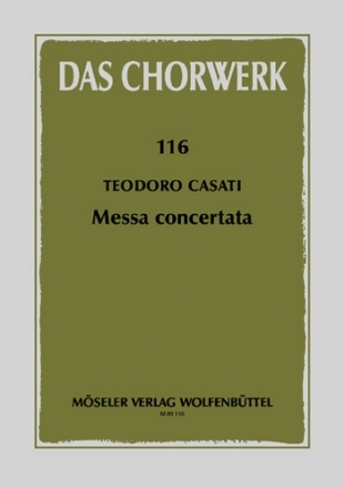 Messe concertata fr gem Chor und Bc Partitur