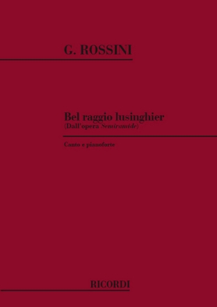 Bel Raggio Lusinghier per soprano e pianoforte