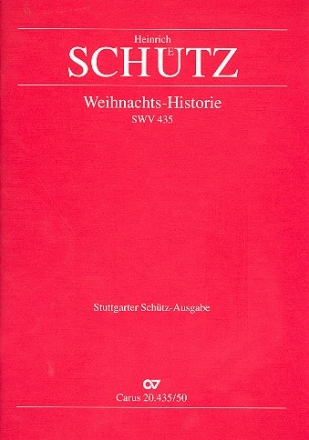 Weihnachts-Historie SWV435 fr Soli, gem Chor (SSATTB) und Orchester,   Partitur