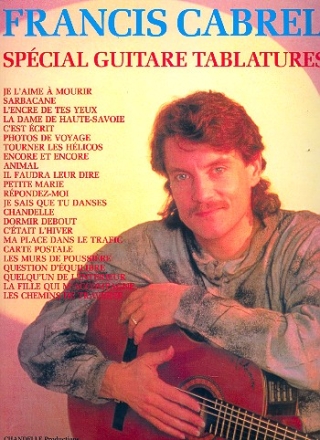 Francis Cabrel: Special guitare tablatures