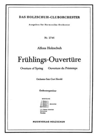 Frhlings-Ouvertuere fr Akkordeonorchester Partitur