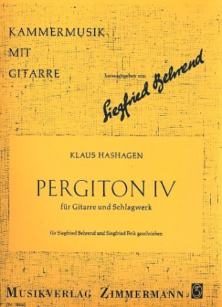 Pergiton 4 fr Gitarre und Schlagwerk