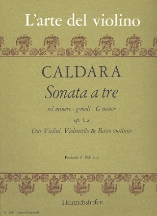 Sonata a tre g-Moll op.1,8 fr 2 Violinen, Violoncello und Bc