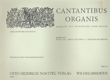 Cantantibus organis Band 22 Orgelmusik der Augustiner