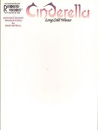 Long cold Winter: Songbook (recorded versions) Cinderella, gesang