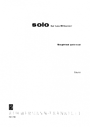 SOLO FUER LEO BROUWER FUER GITARRE