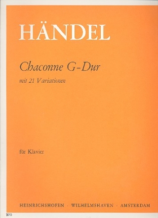 Chaconne G-Dur mit 21 Variationen fr Klavier