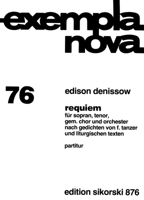 Requiem fr Sopran, Tenor, gem Chor und Orchester Partitur