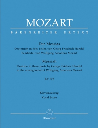 Der Messias  Oratorium in drei Teilen Klavierauszug