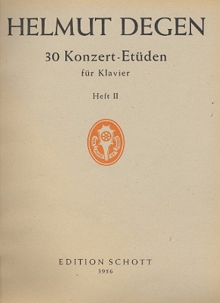 30 Konzert-Etden Band 2 (Nr.11-20) fr Klavier