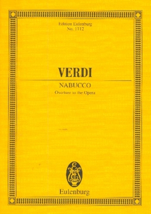 Nabucco Ouvertre fr Orchester Studienpartitur