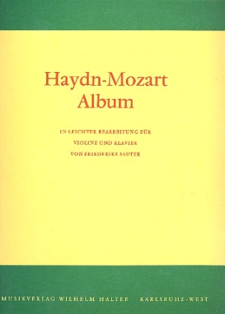 Haydn-Mozart-Album  fr Violine und Klavier leicht bearbeitet