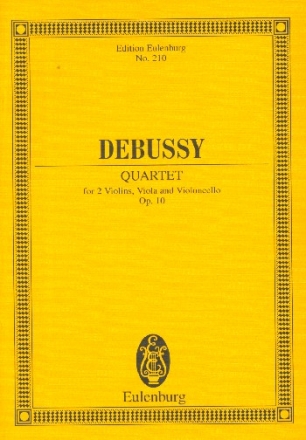 Streichquartett op.10 fr Streichquartett Studienpartitur