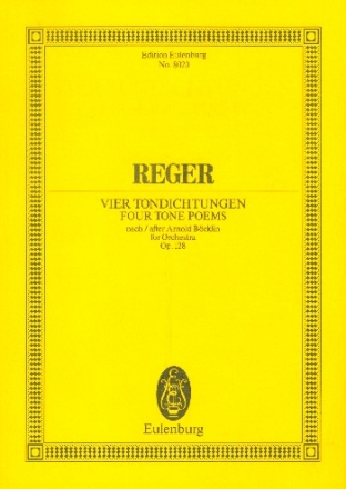 4 Tondichtungen nach Arnold Bcklin op.128 fr Orchester Studienpartitur