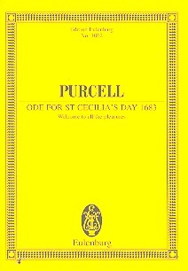 Ode for St. Cecilia's Day fr Soli, Chor, Streicher und bc study score