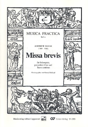 Missa brevis fr Solosopran, Chor, Instrumente und Orgel, Partitur