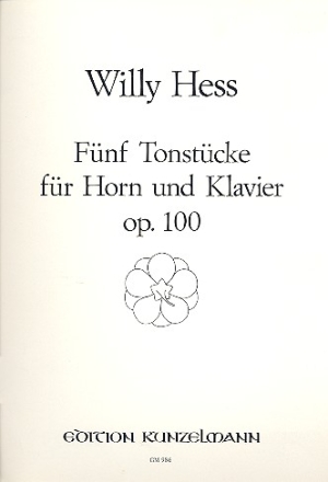 5 Tonstcke op.100 fr Horn und Klavier