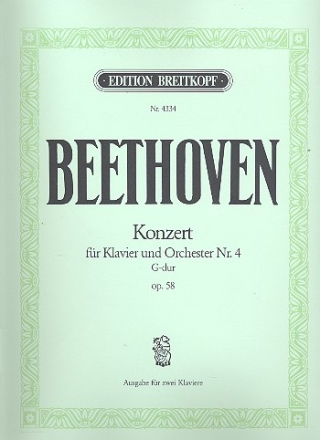 Konzert G-Dur Nr.4 op.58 fr Klavier und Orchester fr 2 Klaviere