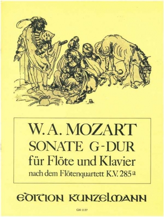 Sonate G-Dur nach dem Fltenquartett KV285a fr Flte und Klavier