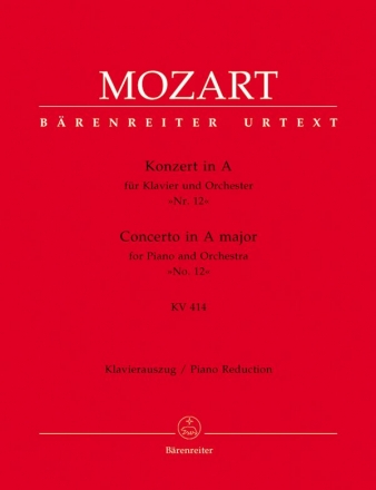 Konzert A-Dur KV414 fr Klavier und Orchester fr 2 Klaviere