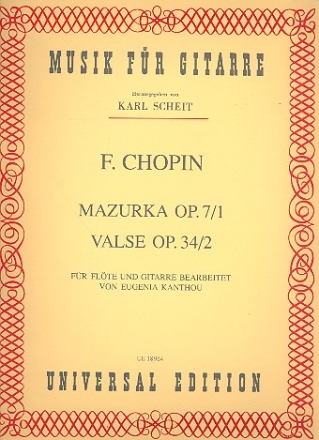 Mazurka op.7,1   und  Valse op.34,2 fr Flte und Gitarre