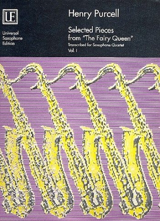 selected pieces from `the fairy queen fuer saxophonquartett band 1