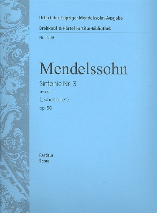 Sinfonie a-Moll Nr.3 op.56 fr Orchester Partitur