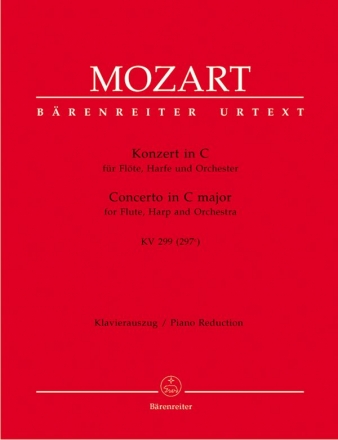 Konzert C-Dur KV299  fr Flte, Harfe und Orchester  fr Flte, Harfe und Klavier