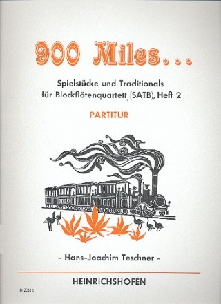 900 Miles Band 2  fr 4 Blockflten (SATB) Partitur