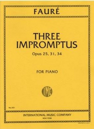 3 Impromptus op.25, 31, 34 for piano